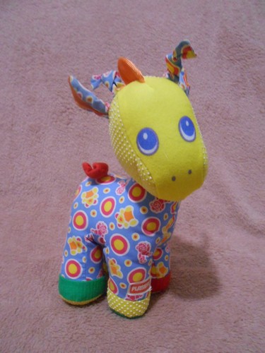 Doudou peluche hochet girafe - peluche,