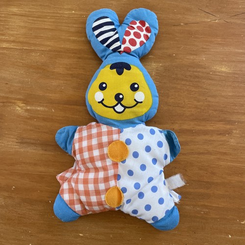 Doudou peluche hochet lapin - peluche,